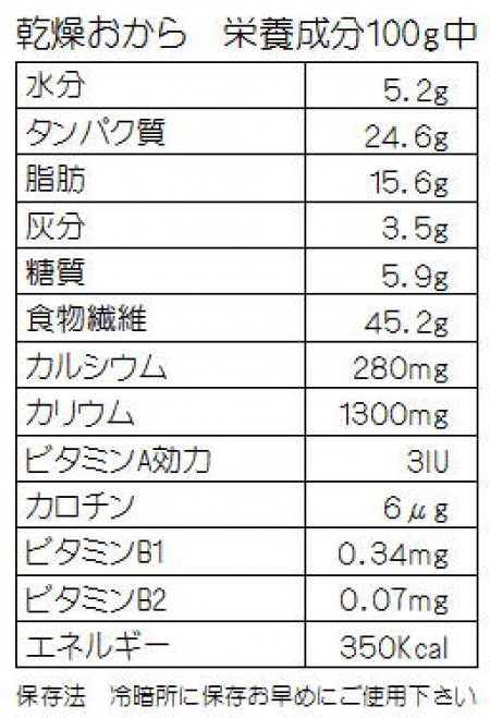  【送料無料】ペット乾燥おから 2400g (800g×3) 国産大豆100%